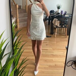 Hello Molly Decadent Love Mini Dress White